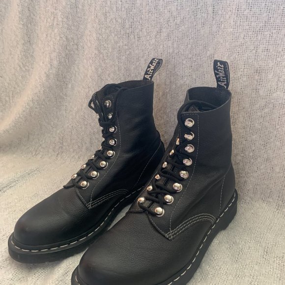 Dr. Martens 1460 PASCAL HARDWARE Leather Boots BLACK